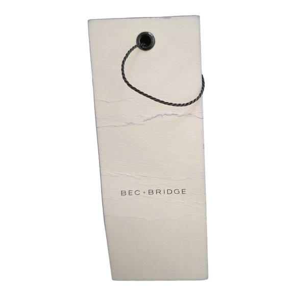 Bec + Bridge Black Off Shoulder Dress Long Sleeve Size 8 New with Tag - Picture 10 of 11